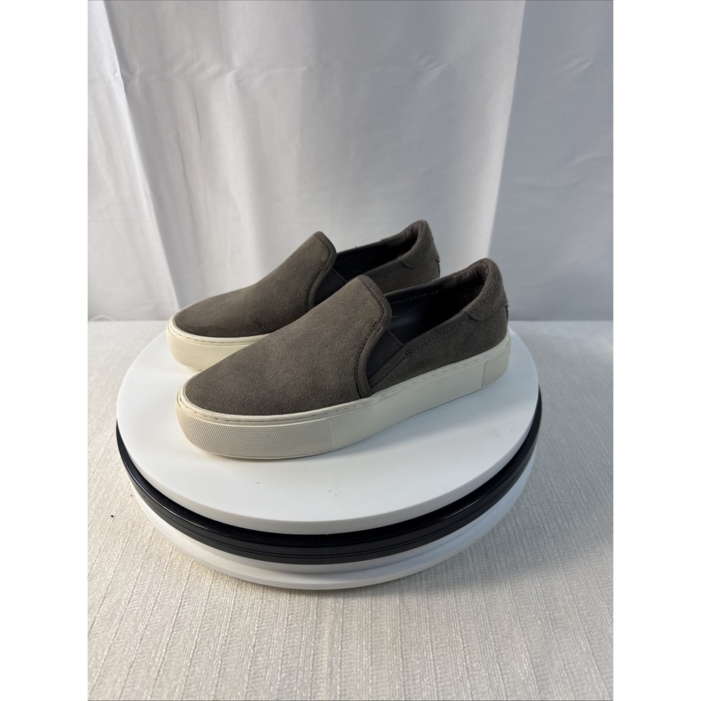 Womens Ugg Australia Jass Gray Taupe Suede Slip On Casual Sneakers Shoes Size 6.